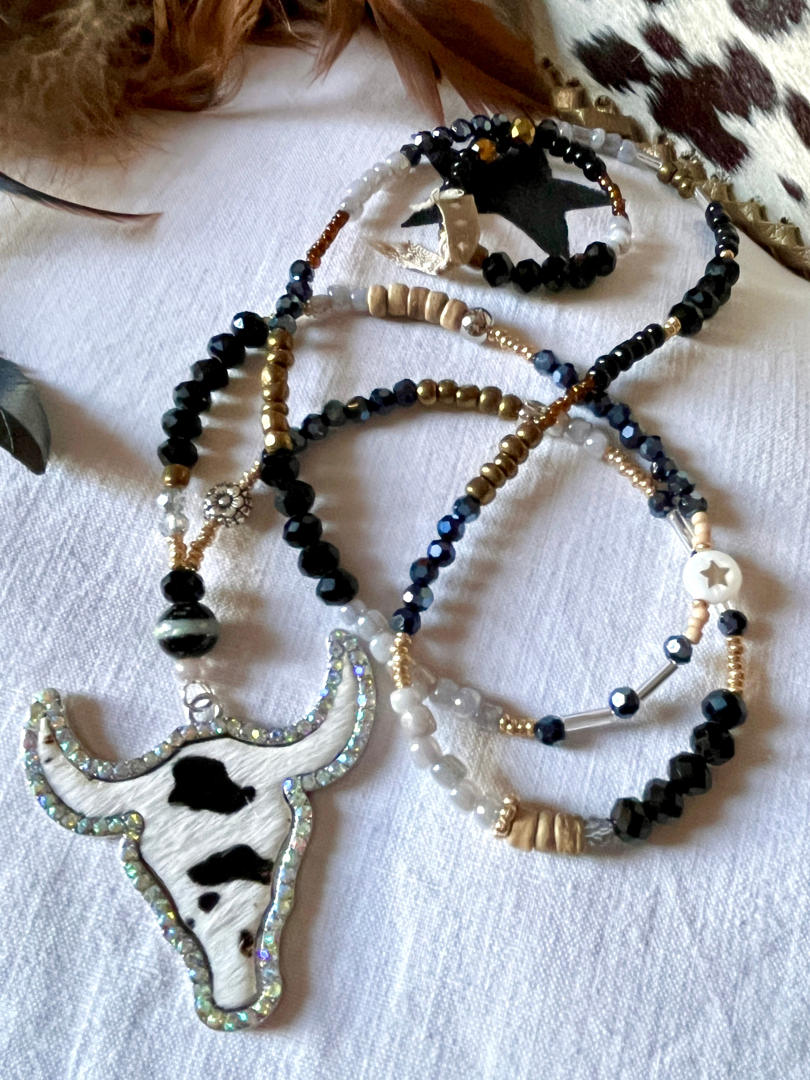 Buffalo Terre de nuit – Collier mi long