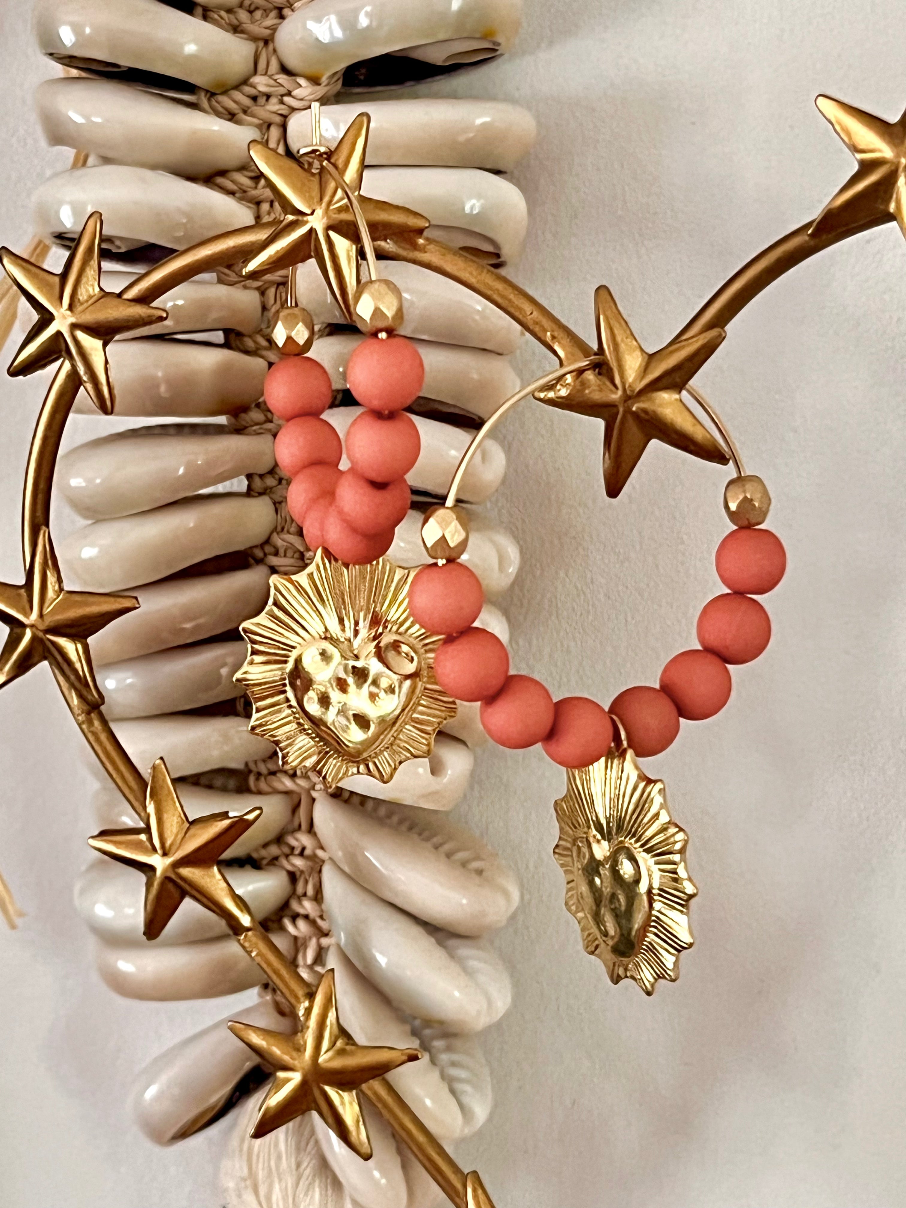 ANDRÉA – Créoles dorées cœur ex-voto Arastuce