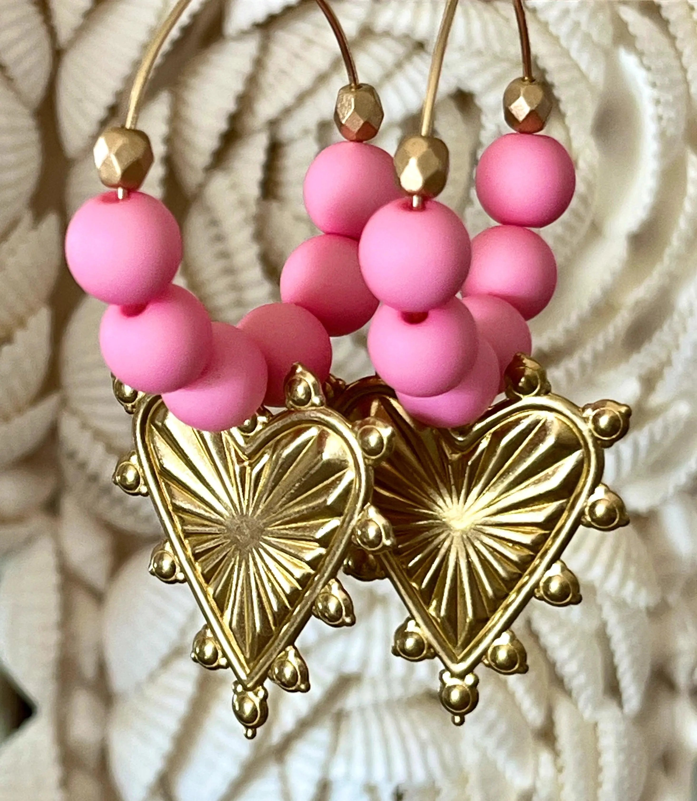 Graziella - Créoles Coeur Ex-voto festonné Arastuce