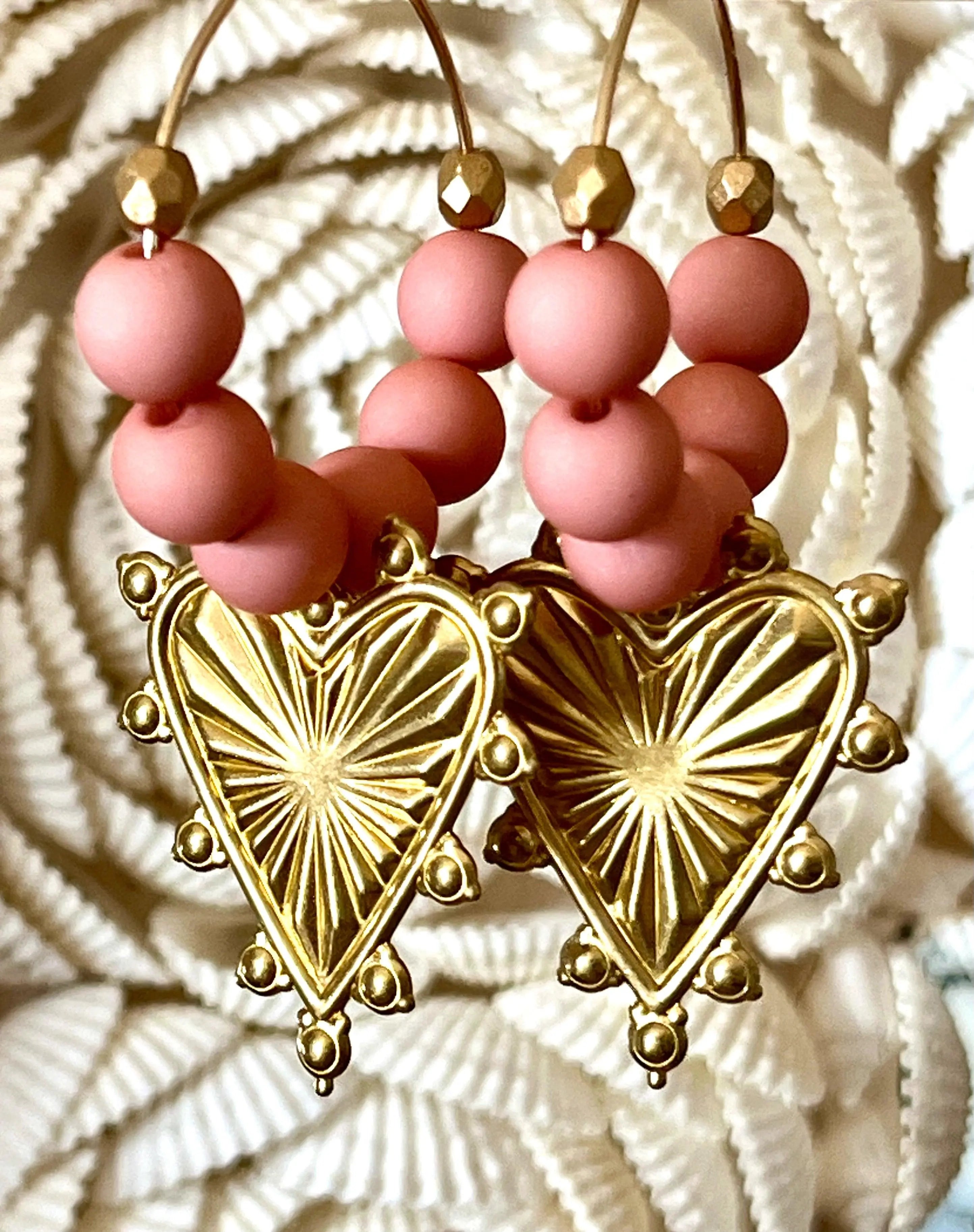 Graziella - Créoles Coeur Ex-voto festonné Arastuce