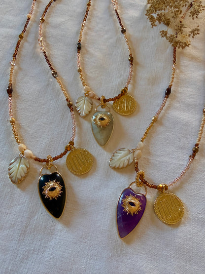 Grigri Love - ras de cou et son trio de pendentifs