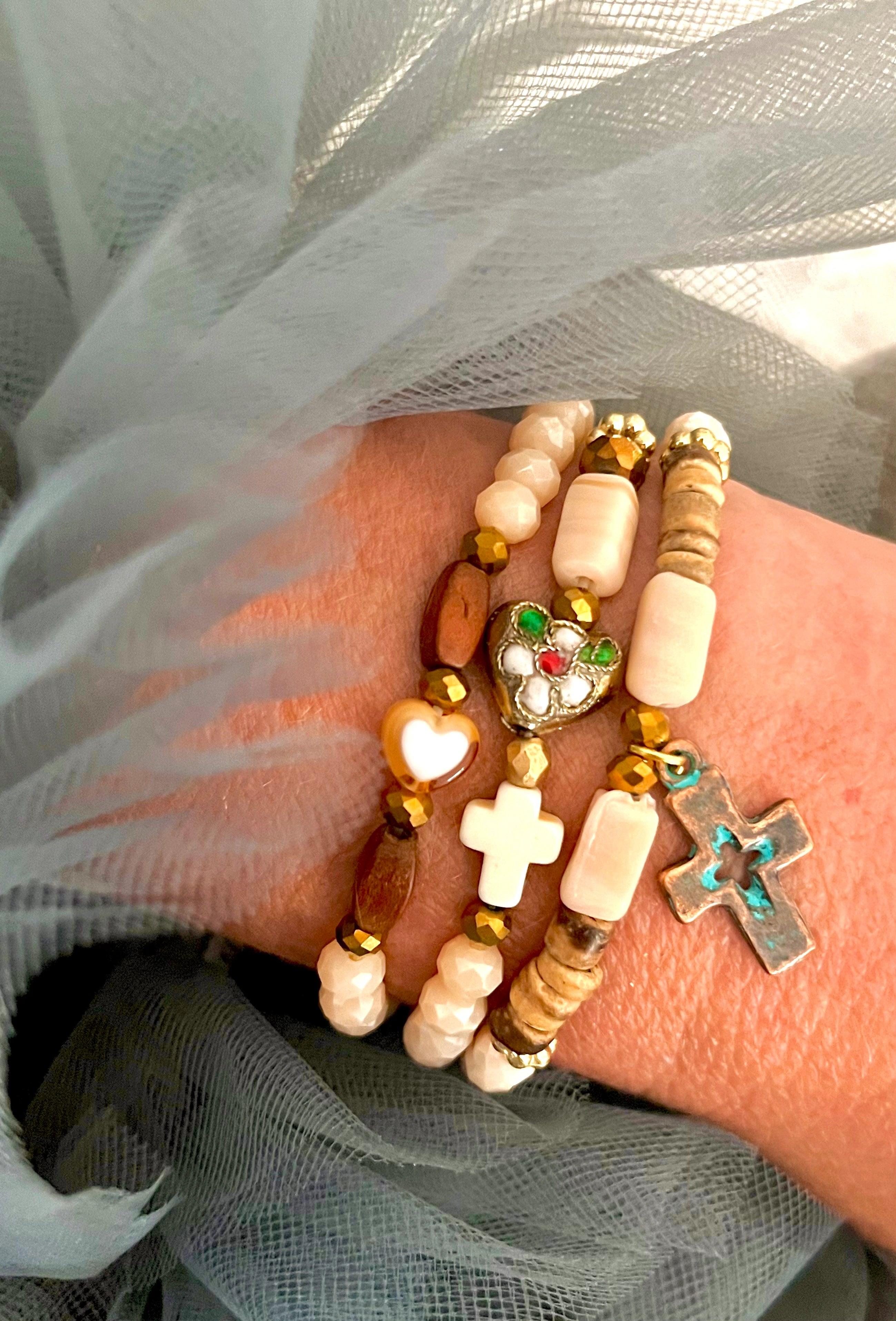 Dakota – Bracelet verre facetté Arastuce