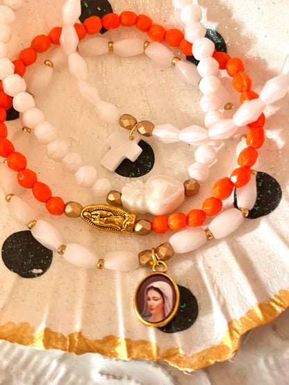 Alba - Bracelets Perles blanches