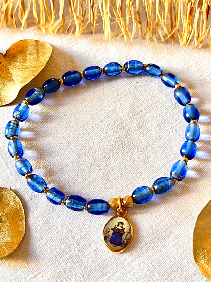Azur - Bracelets Perles bleues & symboles