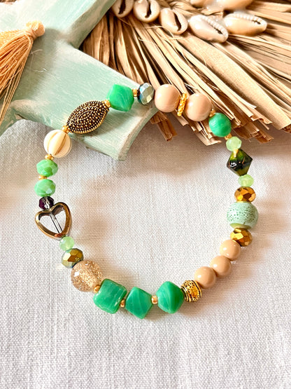 Bloom  – Bracelet - perles anciennes  de chapelet (Copie) Arastuce