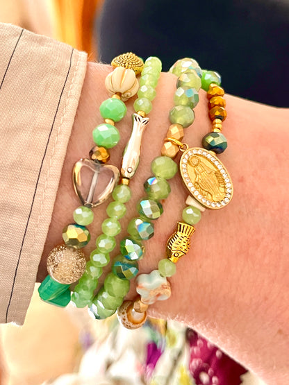 Bloom  – Bracelet - perles anciennes  de chapelet (Copie) Arastuce