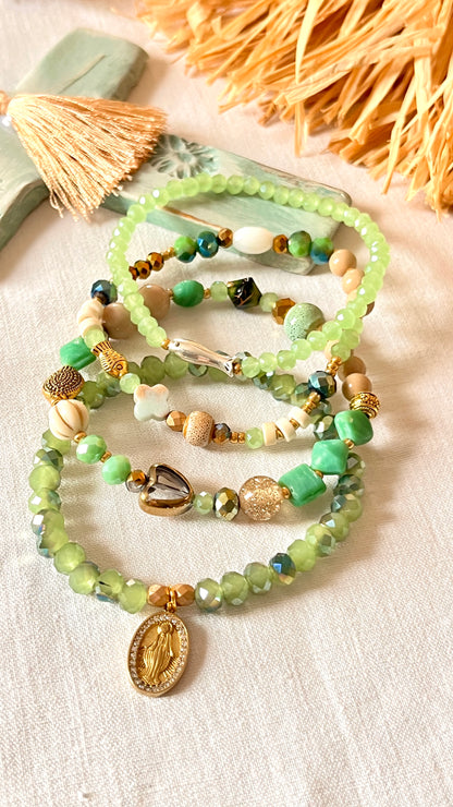 Bloom  – Bracelet - perles anciennes  de chapelet (Copie) Arastuce
