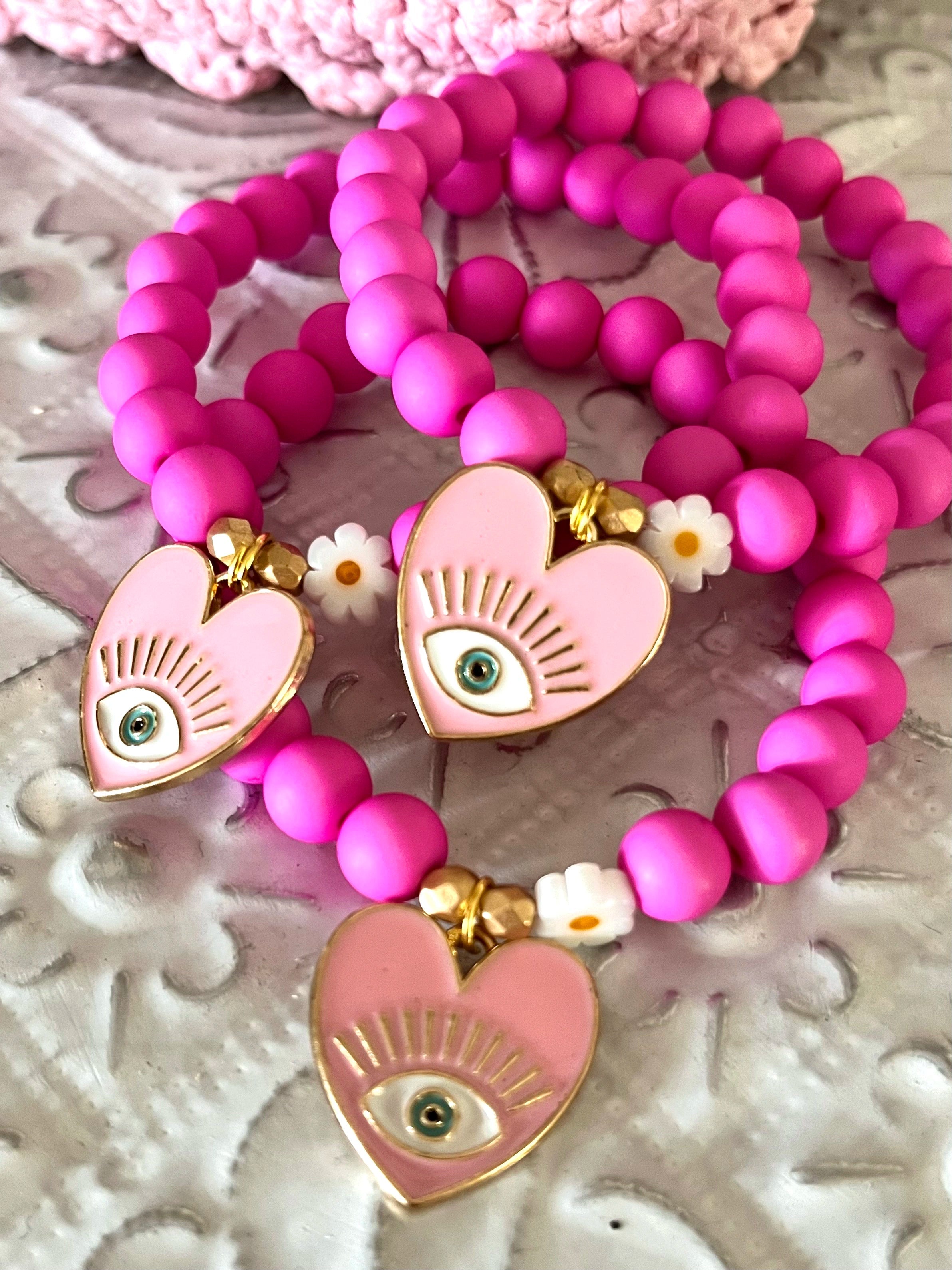 IBIZA Rose – Bracelet perles roses Arastuce
