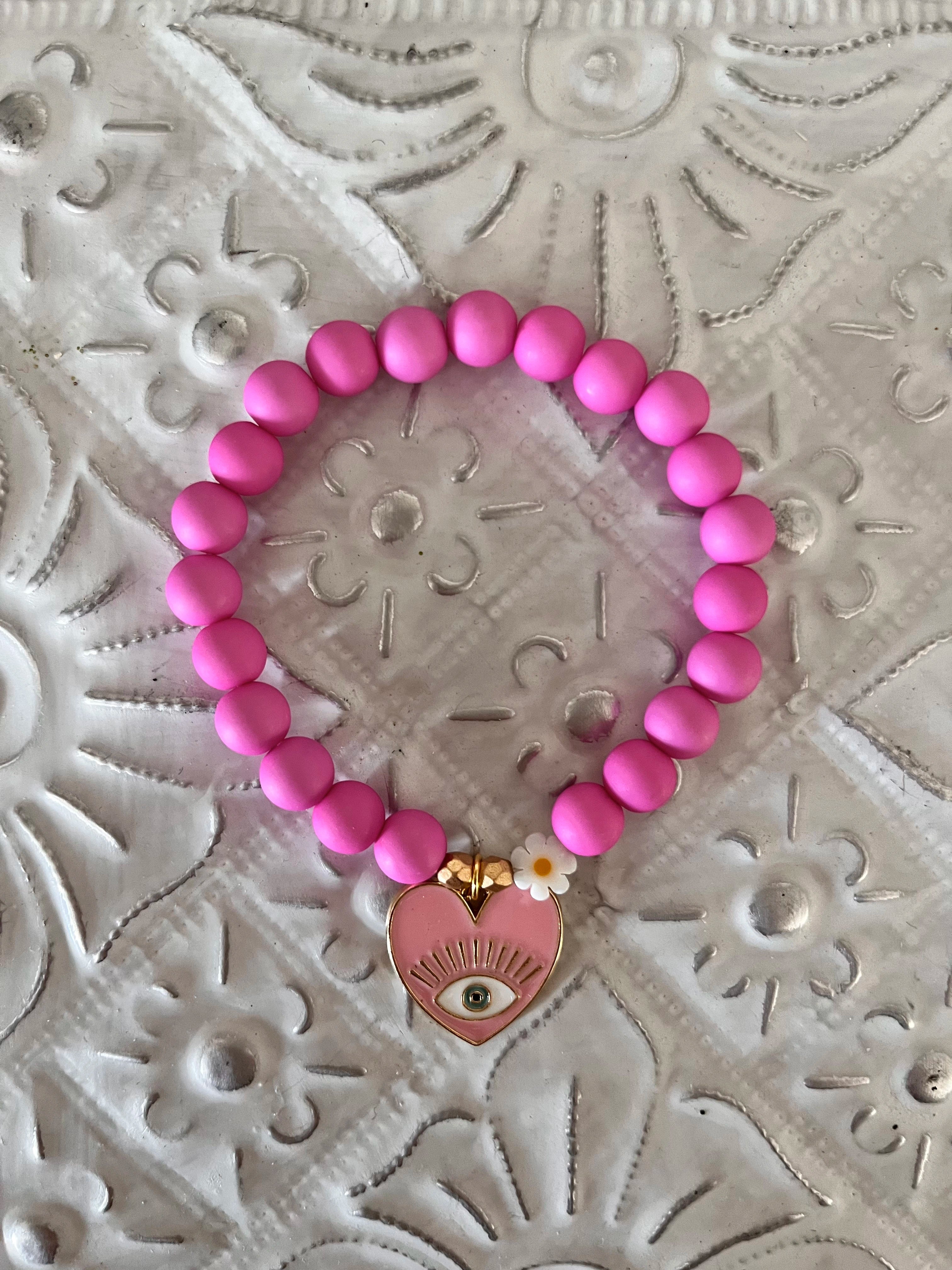 IBIZA Rose – Bracelet perles roses Arastuce