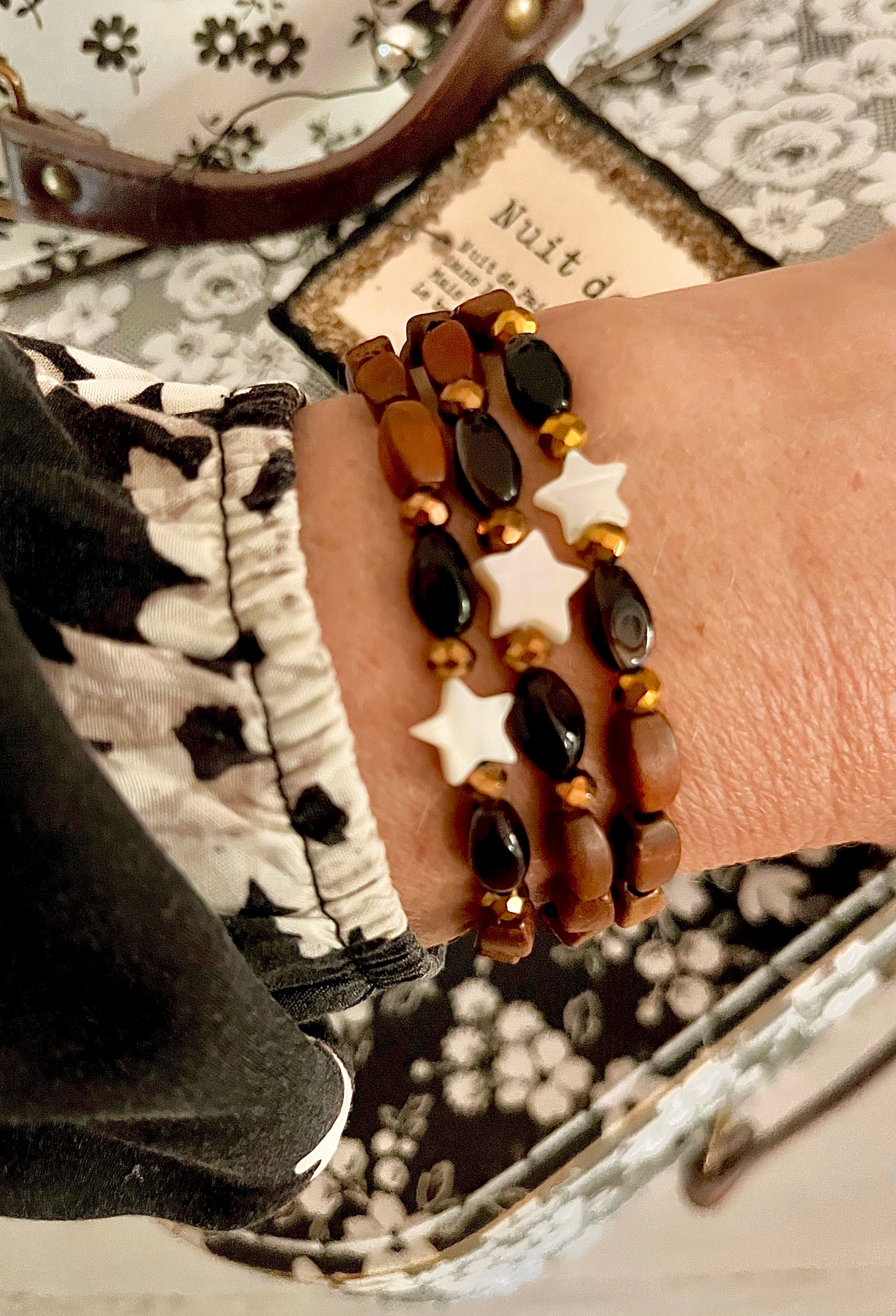 Stella – Bracelet étoile nacrée Arastuce
