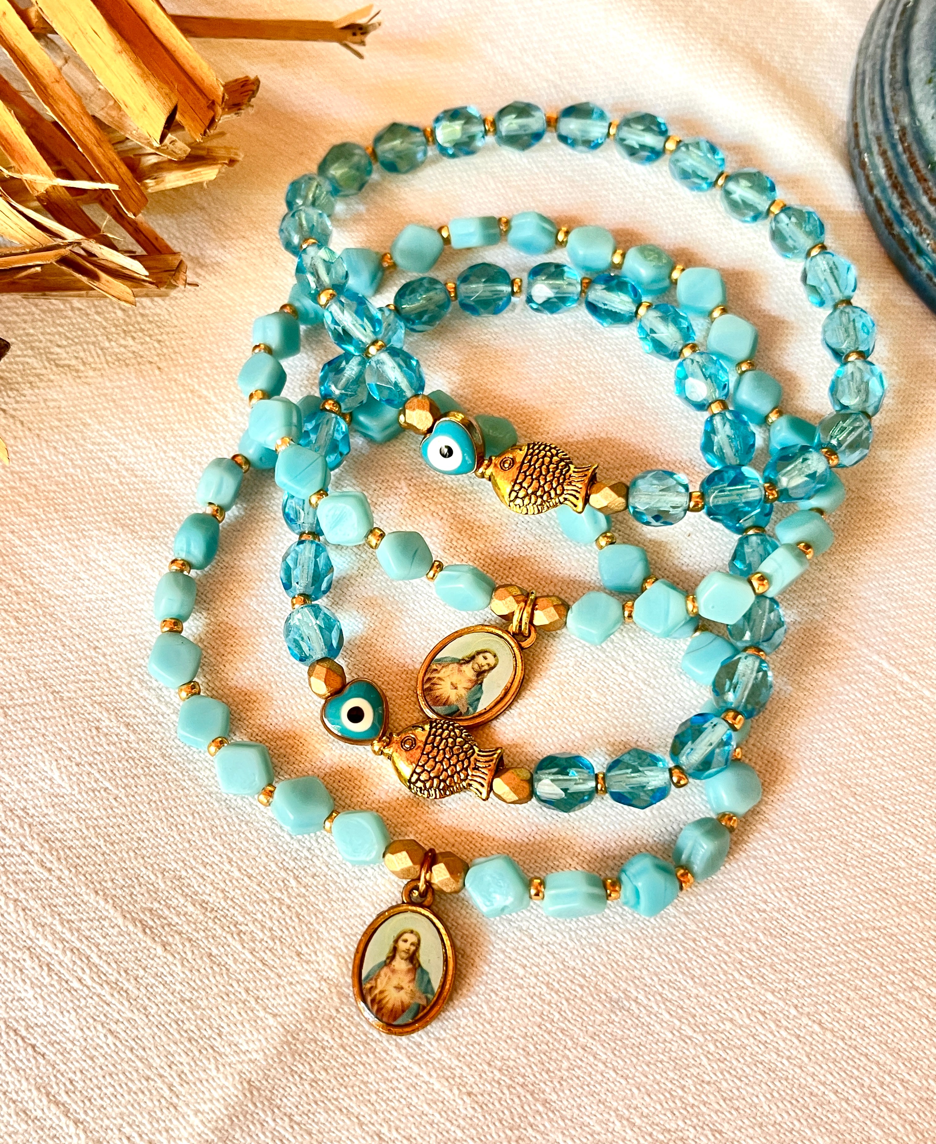 Calys - Bracelets perles turquoise