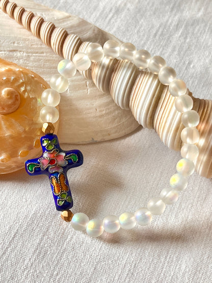 Locmaria bracelet croix ancienne