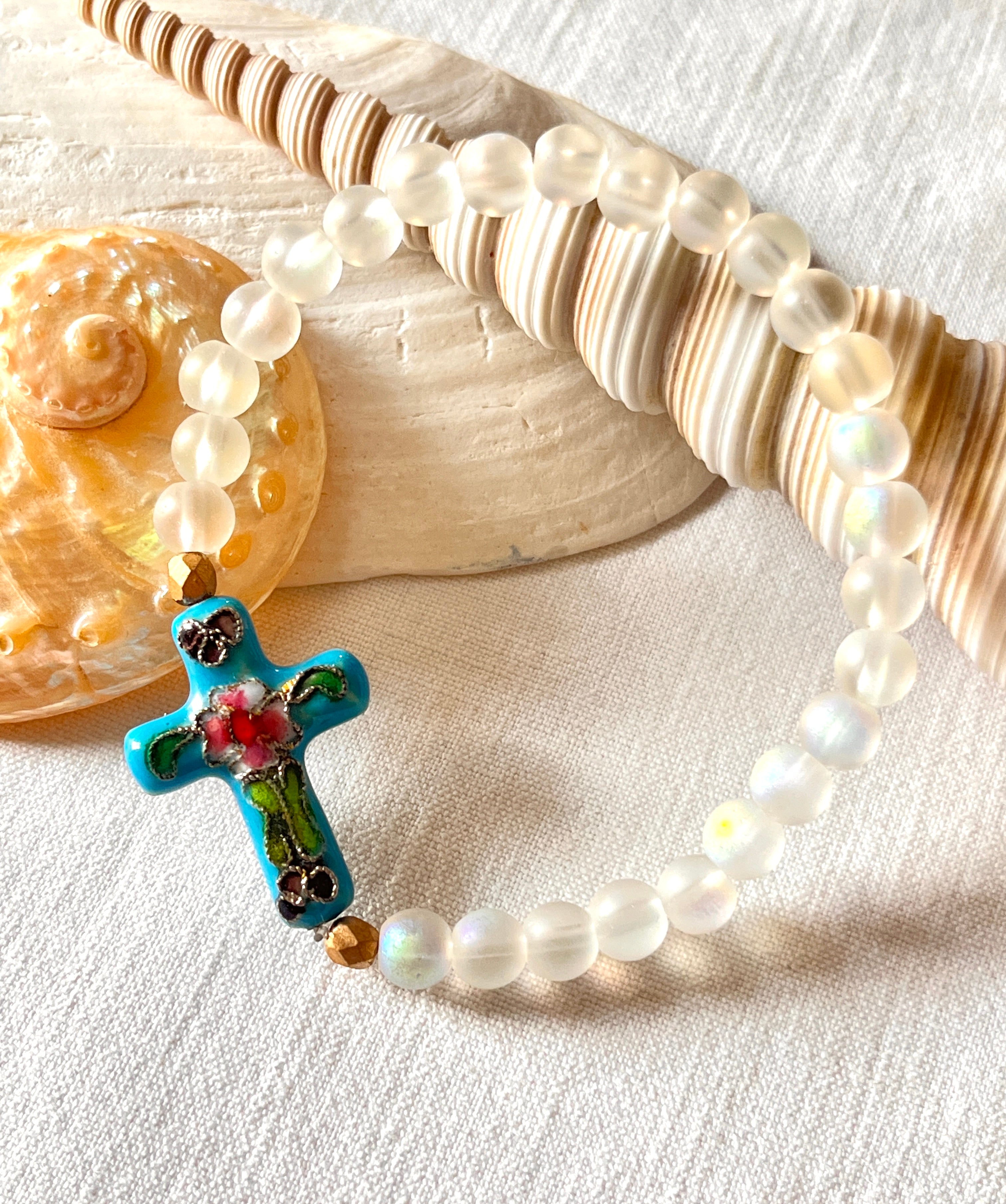 Locmaria bracelet croix ancienne