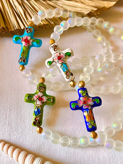 Locmaria bracelet croix ancienne