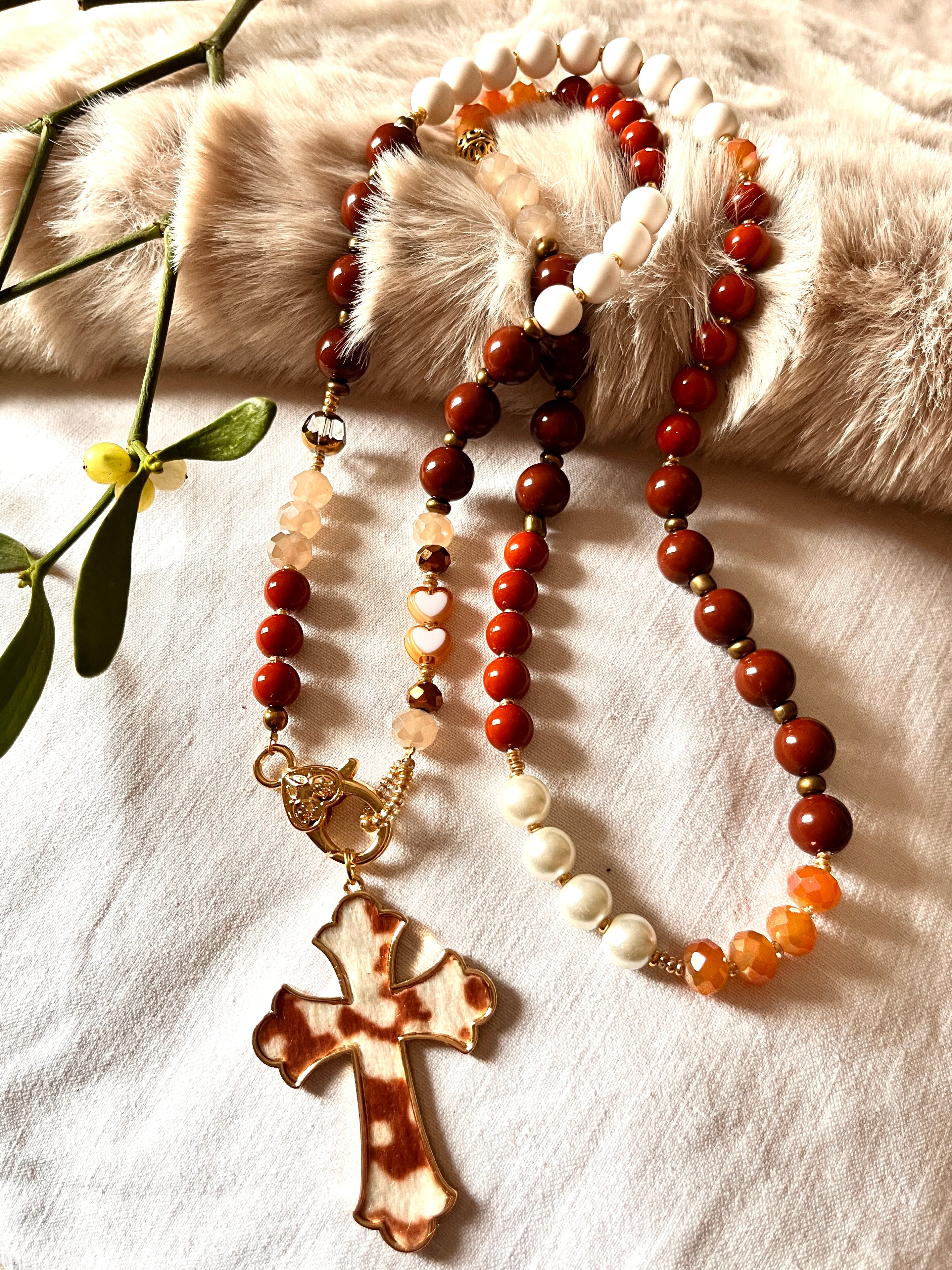 Mystic Terracotta – Collier mi long
