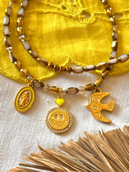 Lucky - Collier trio de charm's Ma boutique