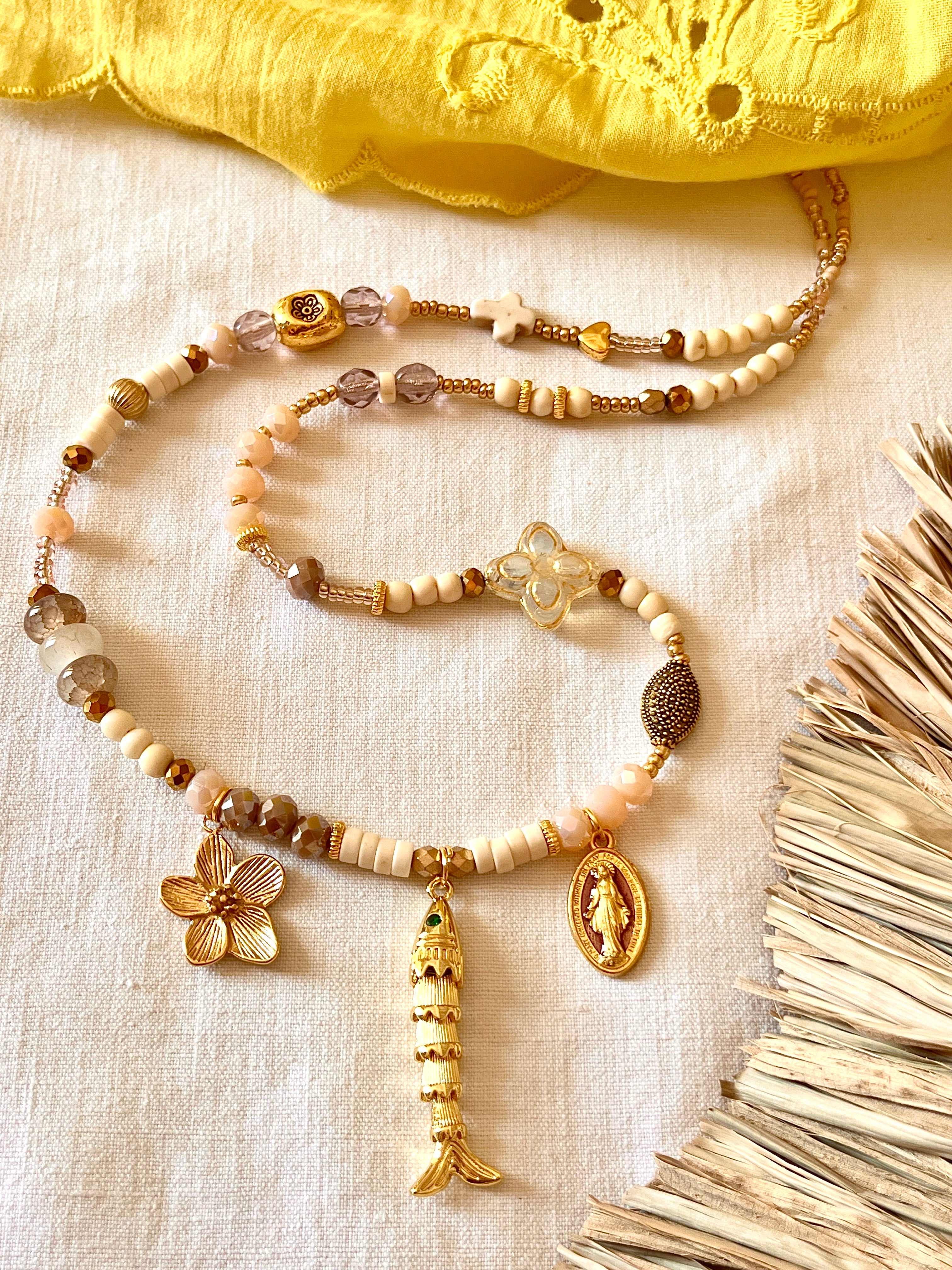 Solly – Collier mi long poisson Arastuce