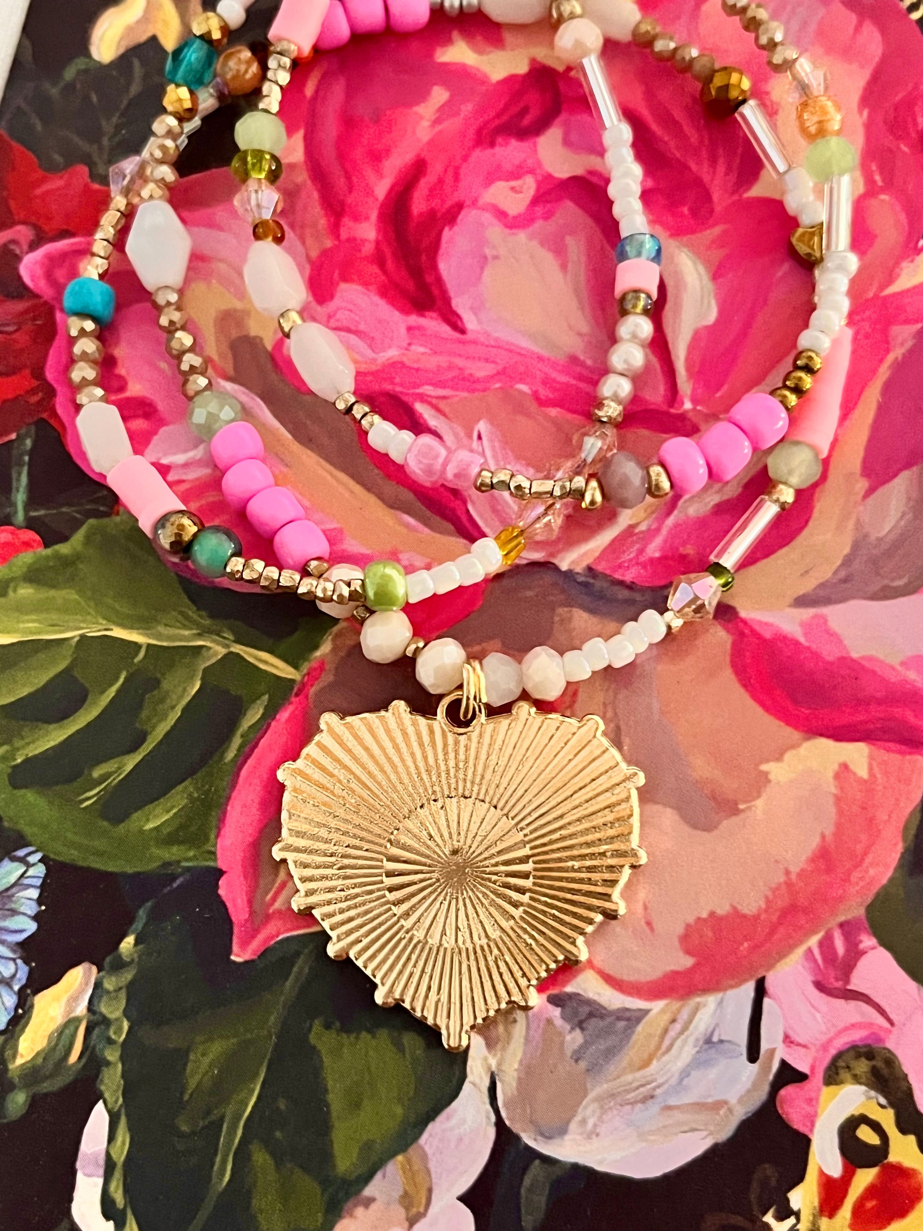 Eye Rose bonbon - Ras-de-cou Ma boutique
